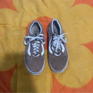 Vans Brown and White Women's Sneakers